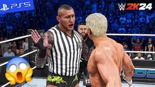 WWE 2K24 - Cody Rhodes vs. Kevin Owens - Special Guest Referee Randy Orton | PS5