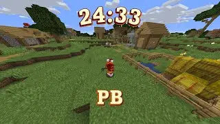 MInecraft speedrunning but I suck a fair bit less (24:33 FPB)