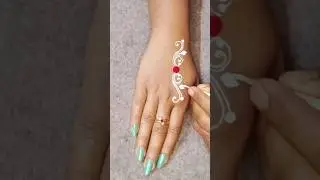 bengali bride কলকা 👈❣️ easy bride kolka design #art#shortsfeed#kolka#shorts#chandanart#bridekolka
