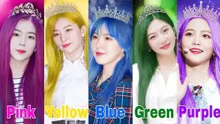 RED VELVET being COLOUR QUEENS 👑💗💛💙💚💜