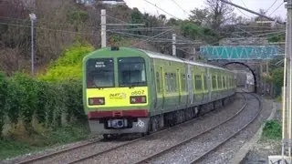 Dart Train number 8607 - Seapoint Station, Dublin