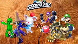 Mario Sports Mix - Basketball (3 players, Expert CPU) Exhibition Match Ep. 749