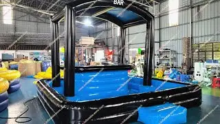 Mobile Inflatable Pool Bar And Swimming Pool Portable Tent Platform Floating Bar For The Pool