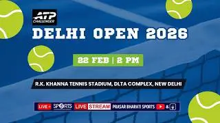 LIVE - FINAL - Delhi Open 2026 (ATP Challenger 75), New Delhi | Doordarshan Sports