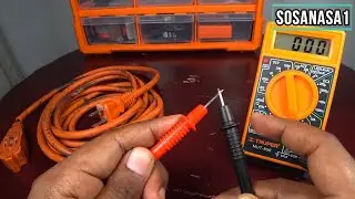 how to test a electric extension with digital multimeter