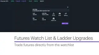 Introducing Futures Watch List and Ladder Upgrades
