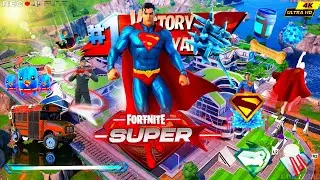 Fortnite 28 Eliminations Kryptonian Form Victory Royale 4K | Clark Kent Skin | Superman Mythic