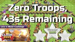Zero Troop Clear of Yuta14's Less is More Challenge | Clash of Clans