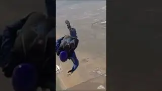 Skydive Student's Parachute Doesn't Open, Wrapped Around Foot!