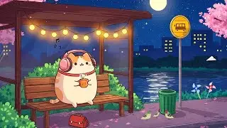 Calm Spring Vibes With Mochi Cat 🌺 Lofi Cat Music 🐱 Relaxing Lofi Music for Study & Sleep