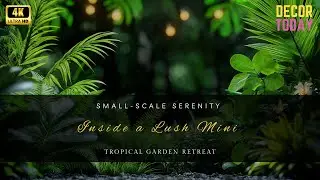 Small-Scale Serenity: Inside a Lush Mini Tropical Garden Retreat