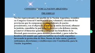 Pre&aacute;mbulo de la Constituci&oacute;n Argentina