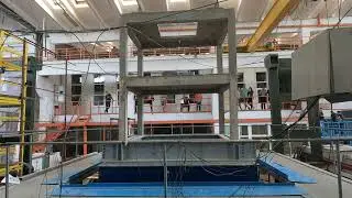 Shake Table test of a two storey RC frame structure - collapse mechanisms