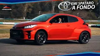 Emiliano Spataro probó el nuevo GR YARIS en el Autódromo de Buenos Aires