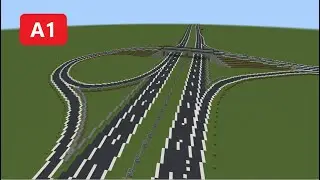 A1 Motorway in Minecraft - Traden - Puffel