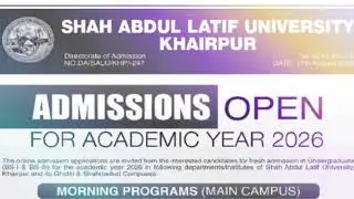 Admission of Law in Shah Latif University Khairpur /Admission in Sindh/Admission 2025/Sindh