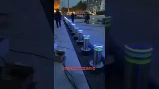 Hydraulic Bollards Case 👍 #automaticbollard #risingbollard #AnKuai #manufacturing #trafficbarrier