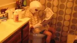 opposom in the bathroom