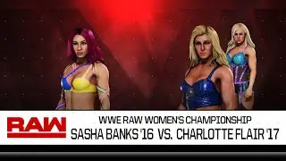 WWE 2K20 Showcase | Match 6: Sasha Banks Vs Charlotte Flair | RAW 