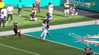 Kool-Aid INT! Saints get the turnover on Tua's deep-shot pass