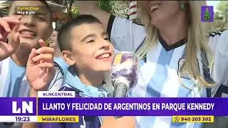 🔴 Llanto y felicidad de argentinos en parque Kennedy