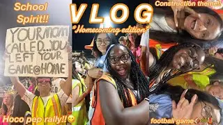 SCHOOL VLOG | HOMECOMING FOOTBALL GAME + RALLY!!!