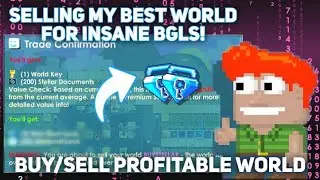 GROWTOPIA (BUY/SELL PROFITABLE WORLD)! VERY EASY BGLS PROFIT - Must Watch!
