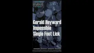 Gerald Heyward Impossible Single Foot Lick #geraldheyward #drumchops #drumlicks #druminspiration