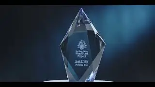 Sculpta Crystal Award | Custom Modern Crystal Trophy by Award Maven