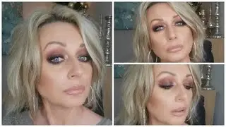 SMOKY GARNET HOLIDAY LOOK | GREAT FOR HOODED EYES
