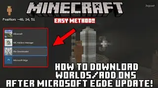 Minecraft - How to Download Worlds/Add Ons on Xbox After Microsoft Edge Update (EASY METHOD)