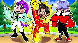 JINU y RUMI tienen una FAMILIA de BEN 10 en Roblox!😍💙
