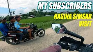Subscriber boro ko bike KHATRAA 😱|| Hasina Simsar, Morang