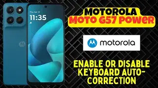 Включение или отключение функции автокоррекции клавиатуры на телефоне Motorola Moto G57 Power
