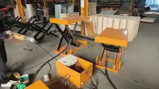Sinolift scissor lift table is currently undergoing testing in the workshop.#lifttable #scissorlift