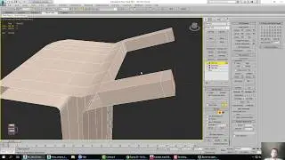 Моделирование столика в 3ds Max. Table modeling.