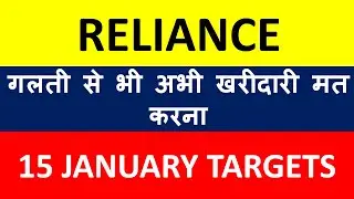 Reliance Share Latest News for Today I Reliance Share Targets for Tomorrow I Reliance Share