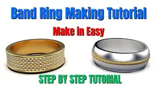 Band Ring Making Tutorial | Matrix 9 Tutorial | Tutorial for Beginners | Learn CAD Design Tutorials