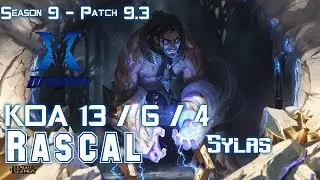 KZ Rascal SYLAS vs YORICK Top - Patch 9.3 KR Ranked