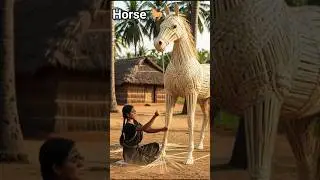 This Giant Mare 😱 and Her Tiny Colt ❤️ Will Leave You Speechless #ai #women #mare #colf #craft