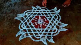 Panguni madham Star Padikolam🌹5X3 Simple Muggulu🌹Kolam rangoli🌹Easy rangoli🌹Star kolam🌹Newrangoli