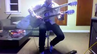 gretsch jet double neck-Tanner Bryan, improvising.