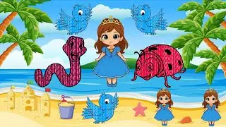 Learning animals colours for children paint Body finger nursery rhymes snacks 
