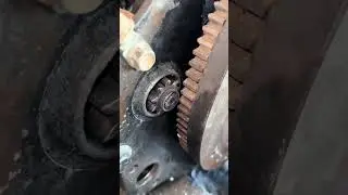 starter motor has a problem and cannot turn the flywheel #mechanic #starting #stater #startengine