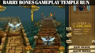Barry Bones 1,296,369 Highest Score And pickup 2,700 Coins Temple Run