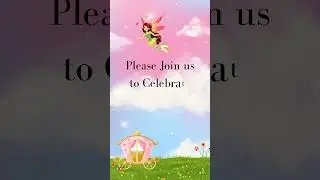 Pink and Blue Baby Birthday Mobile Video | 1st birthday invitation video | free template #birhtday