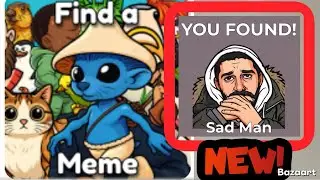 ‼️НАЙДИТЕ МЕМ‼️ Как найти SAD MAN в Roblox #найтимем #gamezoneplus #roblox