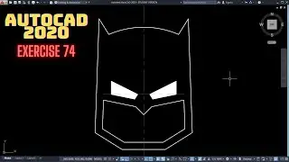 Autocad Batman Çizimi | Autocad Batman Drawing | Autocad Dibujo de Batman | Exercise 74