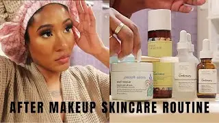 Get UNREADY With Me: AFTER MAKEUP SKINCARE ROUTINE 2022 | SHARELL CHAQUAN