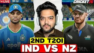 LIVE 🔴 India 🆚 New Zealand | 2nd T20I | Cricket 26 Gameplay | T20 Match | RushPlayz